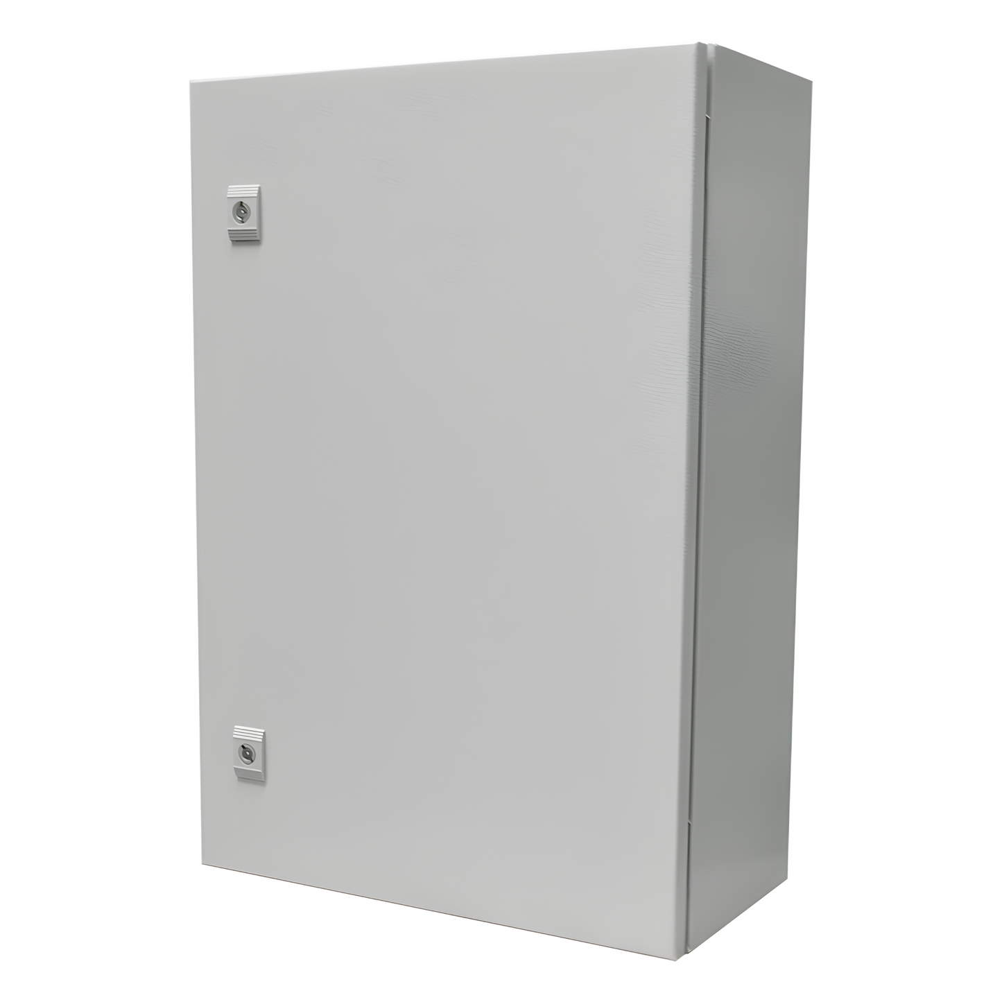 Gabinete de Acero IP66 Uso en Intemperie (500 x 700 x 250 mm) con Placa Trasera Interior Metálica y Compuerta Inferior Atornillable (Incluye Chapa y Llave T).