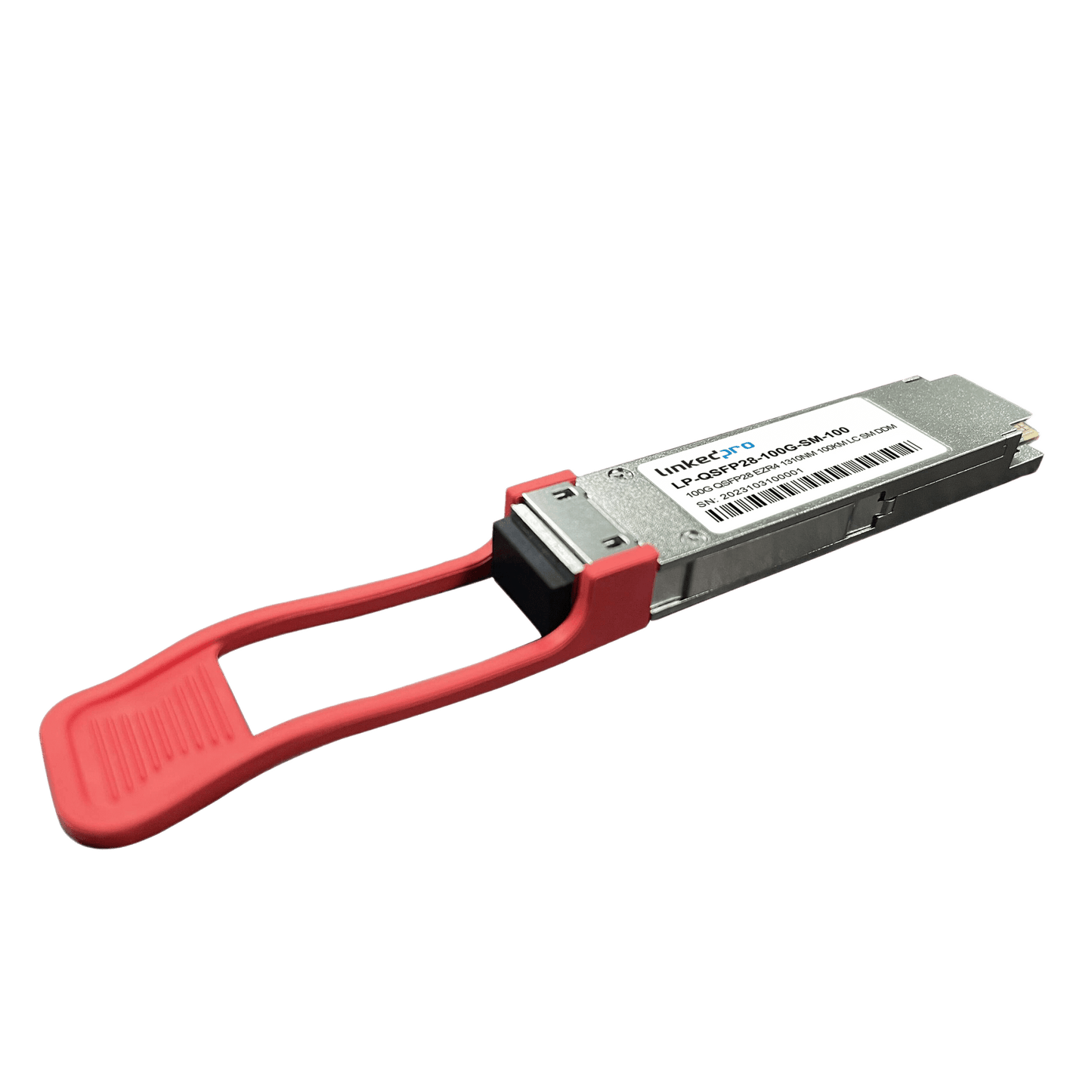 Transceptor Óptico QSFP28 (Mini-Gbic) / Monomodo 1310 nm / 100 Gbps / 100GBASE-ZR4 / Conectores LC/UPC Dúplex / DDM / Hasta 100 km