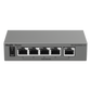 Switch Capa 2 Gestionado en la Nube / 5 Puertos Gigabit / Switching 10 Gbps / Forwarding 7.44 Mpps / Diseño sin Ventilador / Protección 6 kV / Modo CCTV de un Clic / 32 VLANs / Gabinete Metálico / Ruijie Cloud