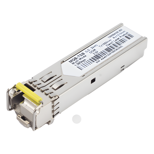 Módulo mini-GBIC SFP-Port 1000BASE-BX (WDM, TX:1550nm), 2 km (-40~85 grados C)