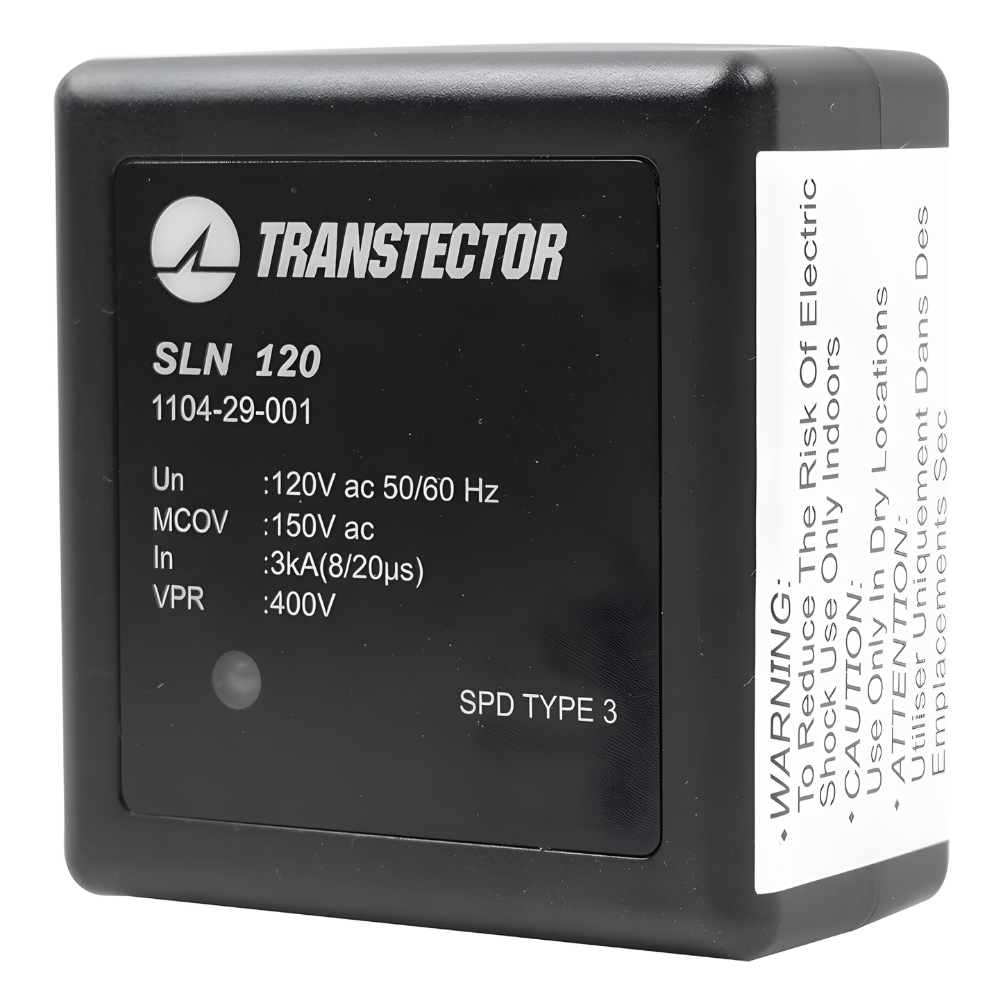 Protector Sobretensión 120 VAC / SASD / Clavija 5-15R / 5 kA / Plug-in / UL 1449