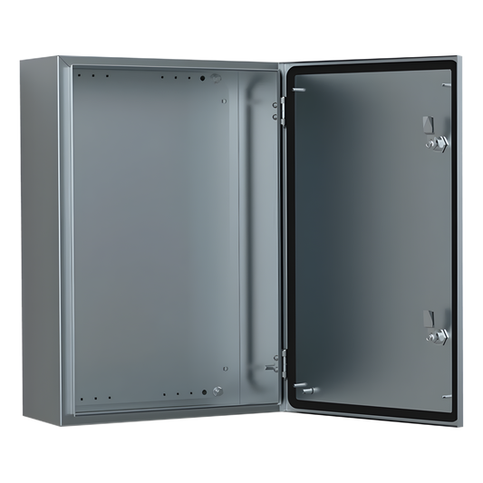 Gabinete de Acero Inoxidable 304L ASR IP66 240x240x150 mm (9.4 x 9.4 x 5.9 in) / 2 Cerraduras / Montaje Placa 2 mm