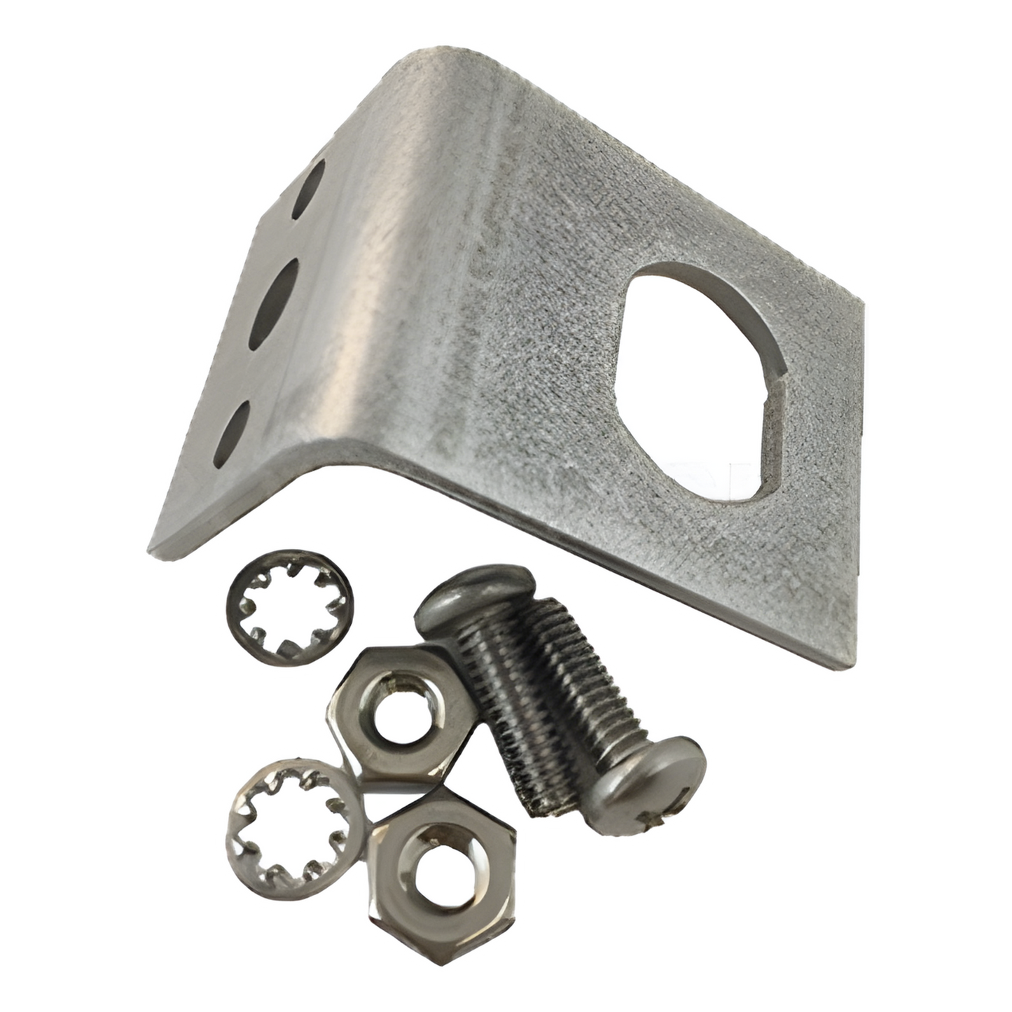 Kit Adaptador Brida a Mamparo / Conector Tipo N / Acero Inoxidable / Para Protectores Coaxiales