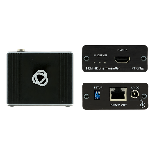 Kit Extensor HDMI 2.0 | DGKat™ 2.0 | 4K@60Hz (4:4:4) HDR | HDCP 2.2 | Alcance 60 m (196.9 ft) 4K60 4:4:4 | 70 m (229.7 ft) 4K60 4:2:0 | Alimentación Bidireccional | Compresión de Bajo Nivel | Latencia Cercana a Cero | Audio 32 Canales