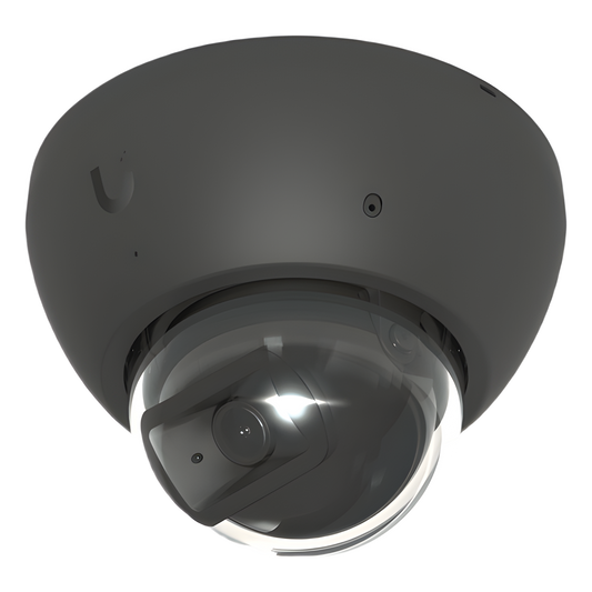 Cámara UniFi Protect G5 AI Dome Negro, Para Interior o Exterior, 4K (8MPX), Ángulo 109.9°. Visión Nocturna IR Hasta 40m, Detecciones Inteligentes de Rostros y Placas, Audio Bidireccional, Protección IP66, Anti-Vandalismo