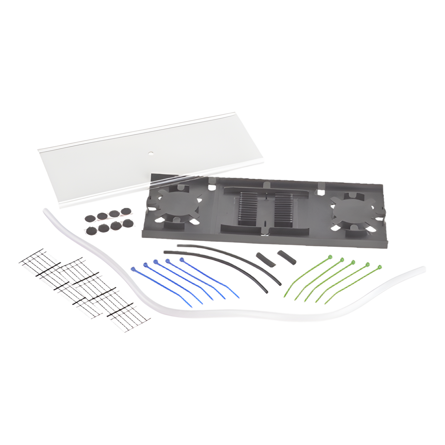 Charola de Empalme para Fibra Óptica, Para Protección de 24 Empalmes de Fusión o Mecánicos, Compatible con los Paneles FMT o FMD