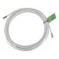 Jumper Coaxial con Cable Tipo RG-6 en Color Blanco de 9.14 Metros (30 Pies) de Longitud y Conectores F Macho en Ambos Extremos. 75 Ohm de Impedancia.