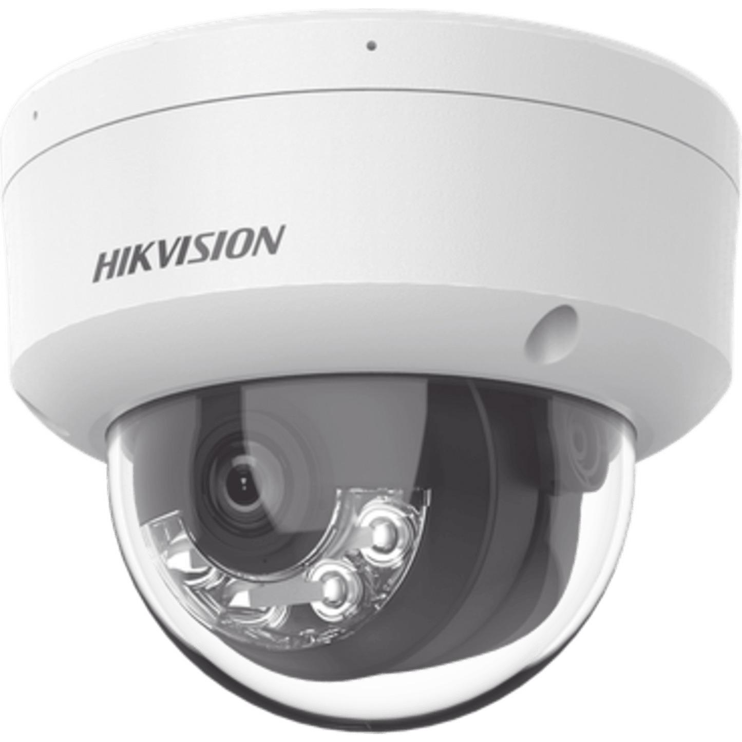 [Dual Light] Domo IP 2 Megapixel / Lente 2.8 mm / 30 mts IR + Luz Blanca / Micrófono Integrado / Antivandálico IK08 / ACUSENSE Lite / Exterior IP67 / H.265+/H.264+ / PoE / ONVIF (Profile S/T)