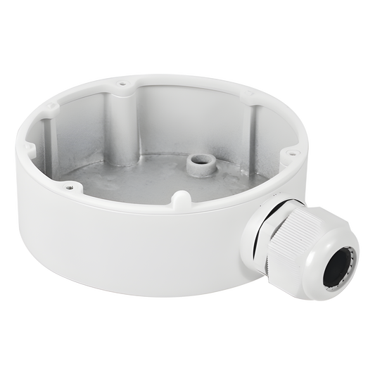 Caja de Conexiones de Exterior para Cámaras Tipo Mini Domo / IP66 / Color Blanco