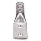 Zapata de compresión LCC500-12-6 para cal. 500 Kcmil, Doble barreno para tornillo prisionero de 1/2, Espaciado de orificios 44.5mm, 1 Pz