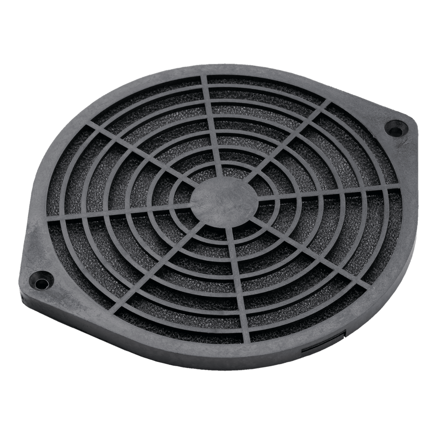 Kit Filtro Protector de dedos para Ventilador 6 Pulgadas con Filtro Extraíble Lavable / Incluye Herrajes / Material Plástico Negro Mate