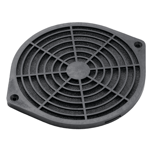 Kit Filtro Protector de dedos para Ventilador 6 Pulgadas con Filtro Extraíble Lavable / Incluye Herrajes / Material Plástico Negro Mate