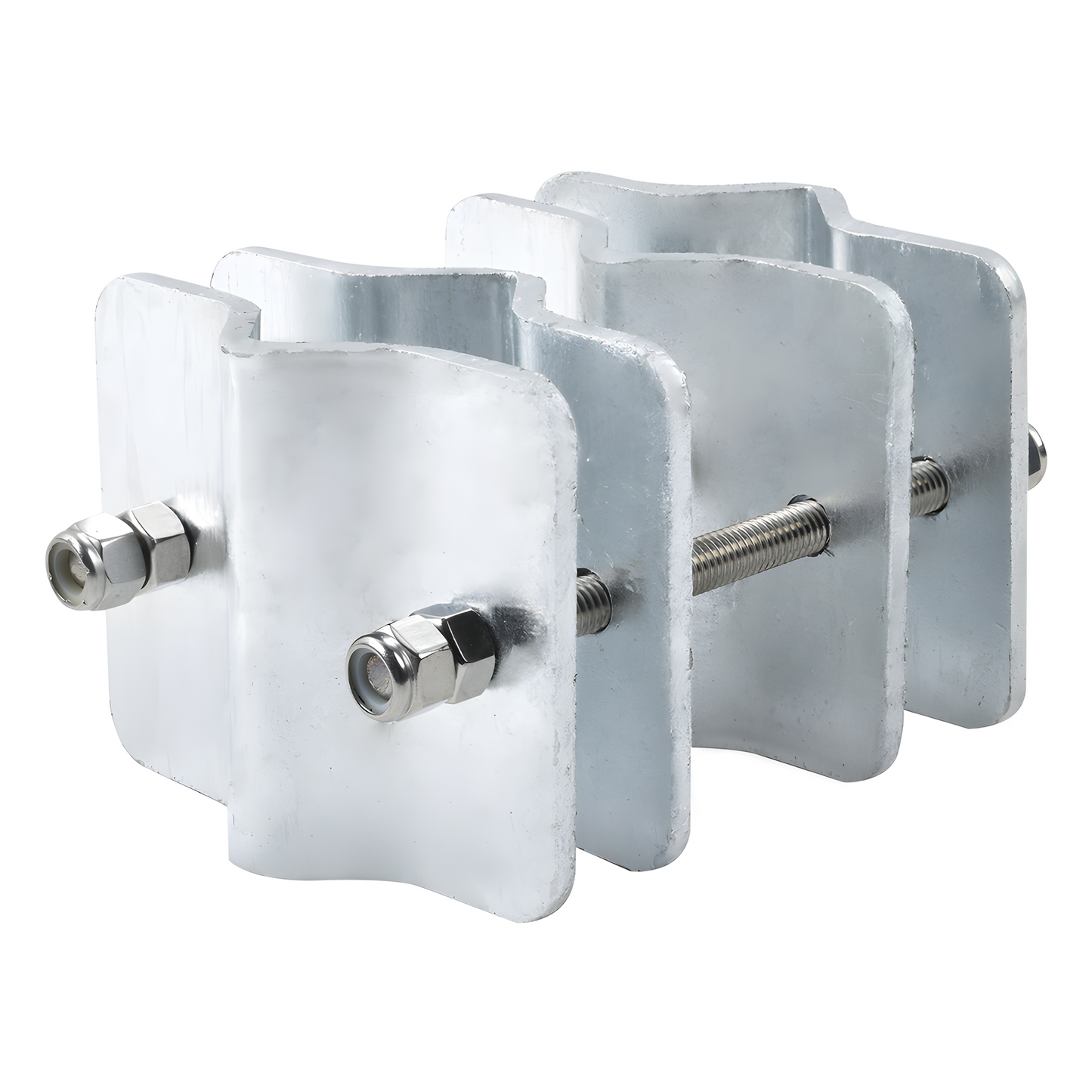Herraje Adaptador de Mástil para Diámetros desde 3/4" hasta 2-1/4". Galv. en Caliente.