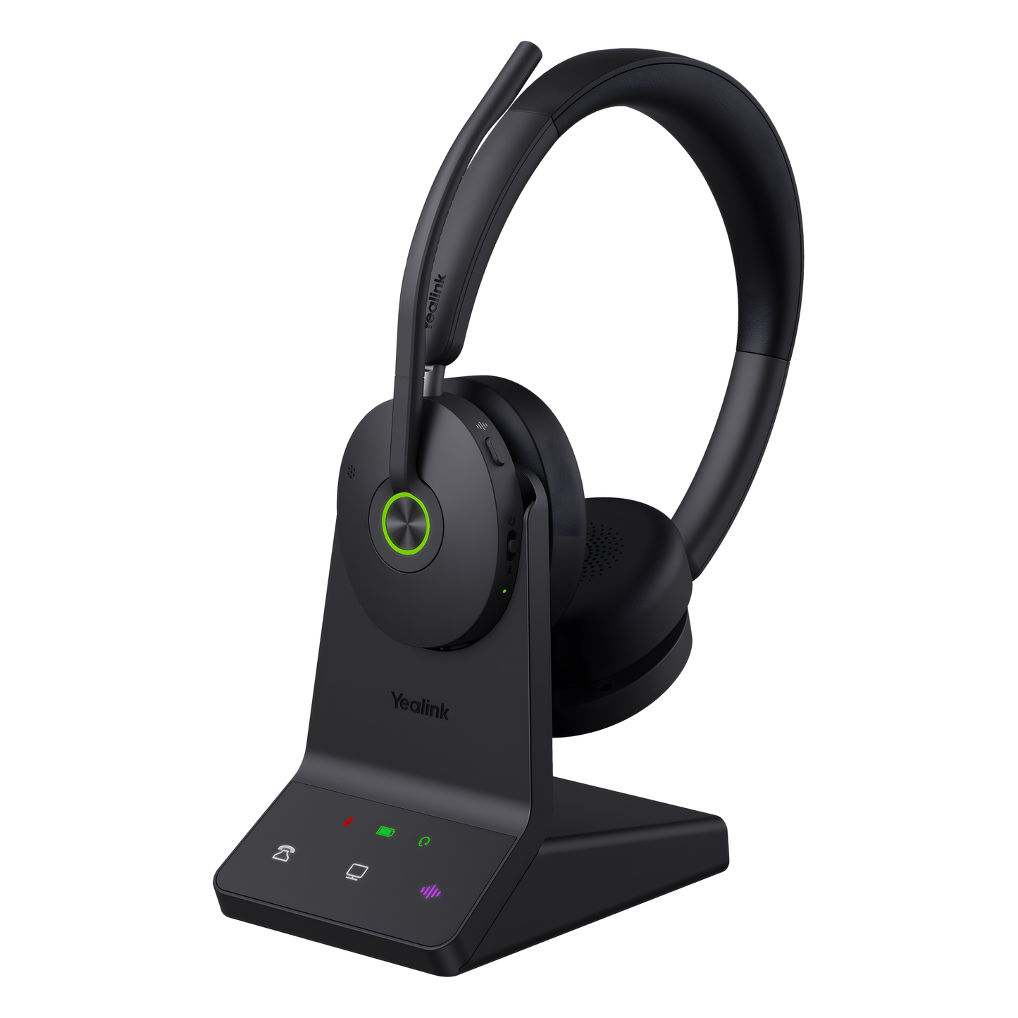 Diadema Inalámbrica WH68 de Yealink con ANC Híbrida y Conectividad Dual DECT Bluetooth