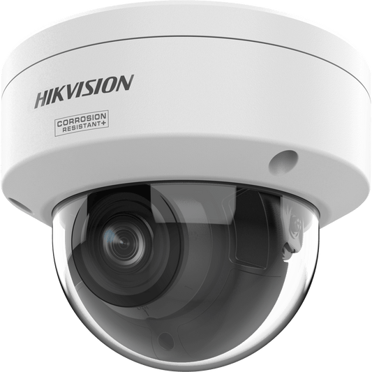 Domo IP 4 Megapixel / Lente Mot. 2.7 a 13.5 mm / 40 mts IR EXIR / Exterior IP66 / IK10 / DARKFIGHTER / Audio y Alarma I/O / PoE+ / ONVIF / Micro SD / 4 Analíticos: AcuSense, Deteccion Facial, Conteo de Personas por Cruce y Zona