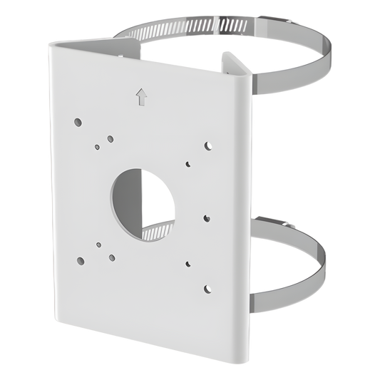 Soporte para poste de aluminio y acero inoxidable para cámaras de videovigilancia / carga máxima 4 kg / diámetro 65-152 mm