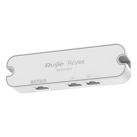 Switch No Administrable PoE-In 3 Puertos / 2 Puertos PoE+ 10/100BASE-T / 1 Puerto PoE-In 10/100BASE-T / Presupuesto PoE 30 W / Switching 0.6 Gbps / Protección 4 kV / Plug and Play / Montaje Pared/Escritorio