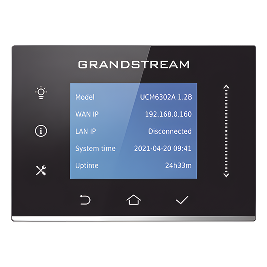 IP-PBX UCM6302A / 500 Usuarios / 75 Llamadas Simultáneas / 2 FXO + 2 FXS / 3 Puertos Gigabit PoE+ / Solución Híbrida On-Premise y Cloud