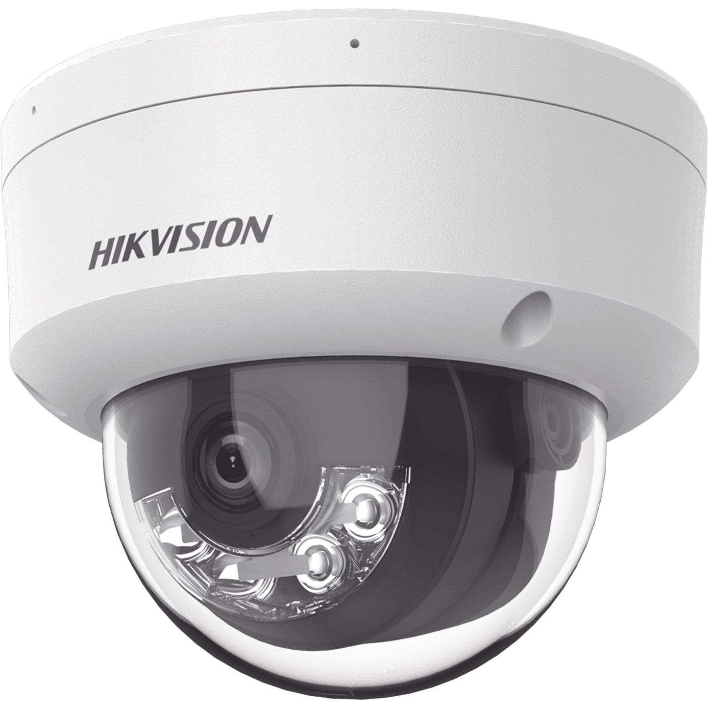 [Dual Light] Domo IP 2 Megapixel / Lente 2.8 mm / 30 mts IR + 30 mts Luz Blanca / Micrófono Integrado / Antivandálico IK08 / ACUSENSE Lite / Exterior IP67 / H.265 / PoE / ONVIF / Micro SD