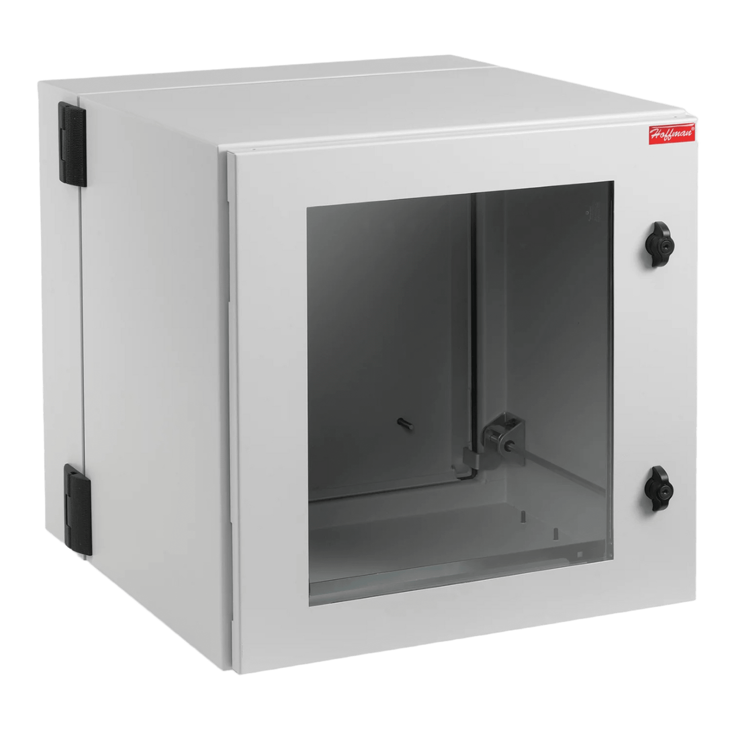 Gabinete Industrial ProTek de 12 UR Puerta con Ventana de 612 x 600 x 610 mm, Protección NEMA Tipo 12; IP55; IK10, Abatible, Fabricado en Acero, Color Gris Claro