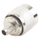 Conector N Macho para 75 Ohm de Anillo Plegable para Cable RG-59, Niquel/Oro/Teflón