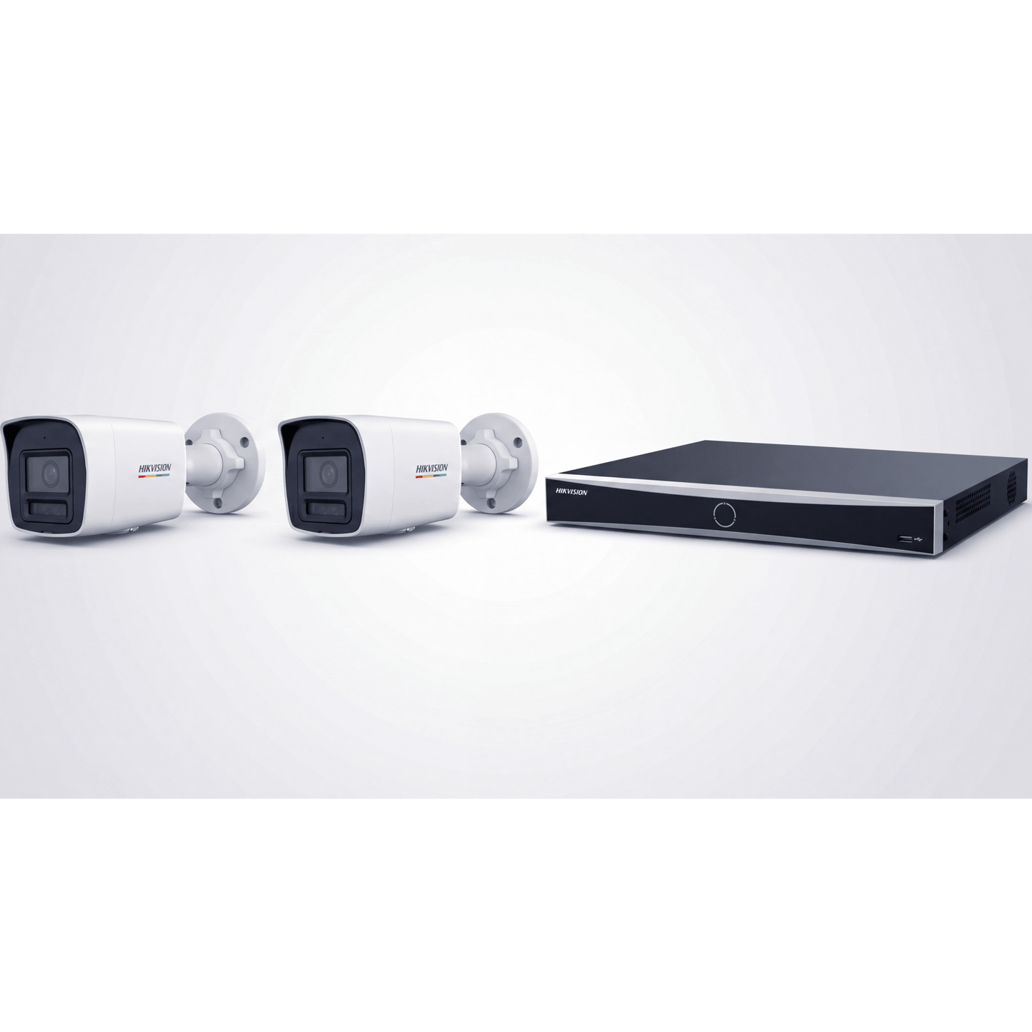 [ KIT ACUSEEK 2 CAM + 1 NVR ] / NVR 12 Megapixel / 8 Canales IP / 8 Puertos PoE / Cámara 4 MP / Tipo Bullet / Luz Dual 30 mts IR + 30 mts Luz blanca / Microfono Integrado / Exterior IP67 / WDR