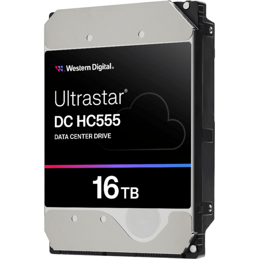 Disco Duro Empresarial WD Ultrastar HC555 / 16TB / SATA 6Gb/s / 7200 RPM / HelioSeal / CMR