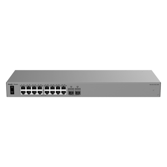 Switch Capa 2 Cloud-Managed / 24 Puertos Gigabit / 2 Puertos 2.5GE SFP / 58 Gbps / ERPS / Sin Ventilador / Gestión Cloud Ruijie / 3 Años Garantía