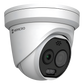 (HIKMICRO) Turret IP Bi-espectral (Térmica + Óptica) / Lente Térmico 2.1 mm (256 X 192) / Lente Óptico 2.2 mm (5 Megapixel) / Detección de Temperatura (-20°C a 650°C) / IA con GUANLAN / Dual Light (30 mts IR + 30