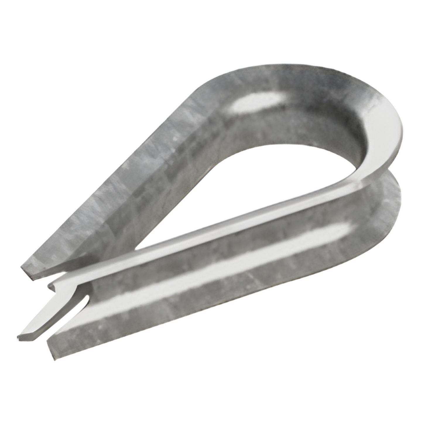 Cuello/ Guardacabo/ Rozadera para Cable de 1/4" de Acero Galv. por Inmersión.