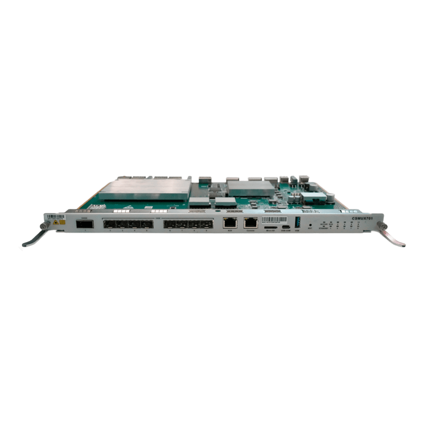 Tarjeta de Control y Uplink para OLT V-SOL V5600-X7 / 8 Puertos SFP+ (1/10G) / 1 Puerto QSFP28 (40GE/50GE/100GE) / 1 Puerto AUX