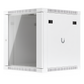 UACC Rack Cabinet 12U (598 x 600 mm) - Gabinete Cerrado para Montaje en Pared con Puerta Frontal de Vidrio Templado, Totalmente Ensamblado con Ventiladores Integrados y Paneles Removibles