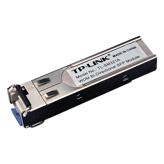 Transceptor mini-GBIC / SFP WDM Bi-Direccional / Monomodo 1GBase / Distancia 10 KM / Conector LC / (Necesita el modelo TL-SM321B para enlazar)
