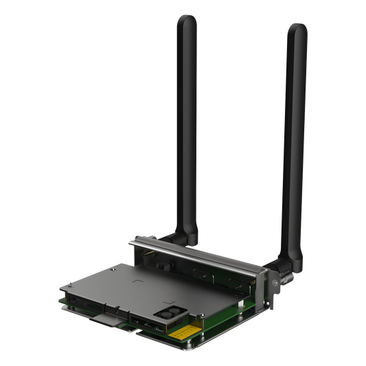 Módulo LTE 4G Compatible Firewalls RG-CF30XS  / Ruijie RG-NSEC-SIC-LTE-S / Dual SIM Single Standby / Interfaces SMA-J / Consumo 5W / Dimensiones 103.37 x 123 x 28 mm (4.07 x 4.84 x 1.10 in)