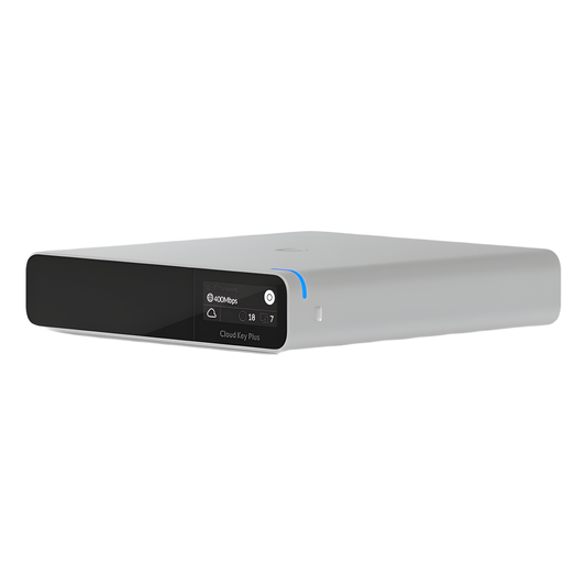 UniFi OS Console Cloud Key Gen2 PLUS SSD / Administra todas las líneas UniFi / Memoria SSD 1TB / Gestione desde internet o app móvil / Pantalla informativa / Alimentación POE af o adaptador de corriente (NO incluidos)