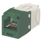 Conector Jack RJ45 Estilo TG, Mini-Com, Categoría 6, de 8 Posiciones y 8 Cables, Color Verde