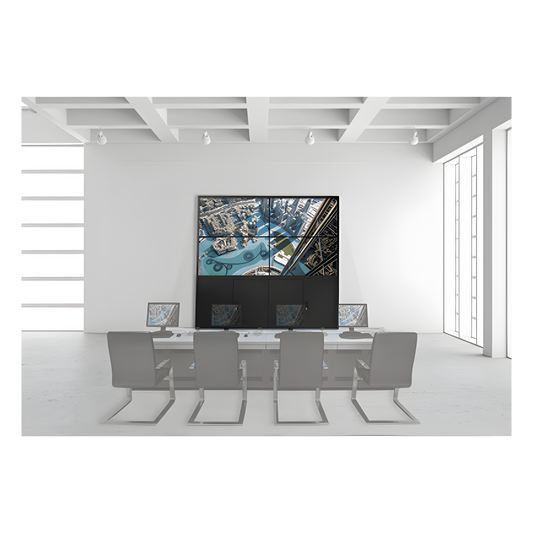 Kit Videowall 2X2 / Incluye 4 Pantallas de 55" / Decoder / Base de Piso / Accesorios de Instalación