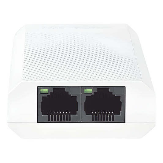 Extensor PoE+ (30 Watts Entrada) / 1000 Mbps con 2 Salidas PoE+ (30 Watts Totales de Salida) / Uso Interior / Podemos Alimentar 2 Cámaras IP