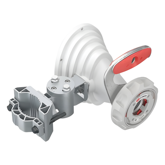 Antena Horn Asimétrica 5 GHz / 17 dBi de Ganancia / Patrón Asimétrico 45° / TwistPort™ Waveguide / IP55 / Montaje UBR / Para Plataformas Inalámbricas Compatibles
