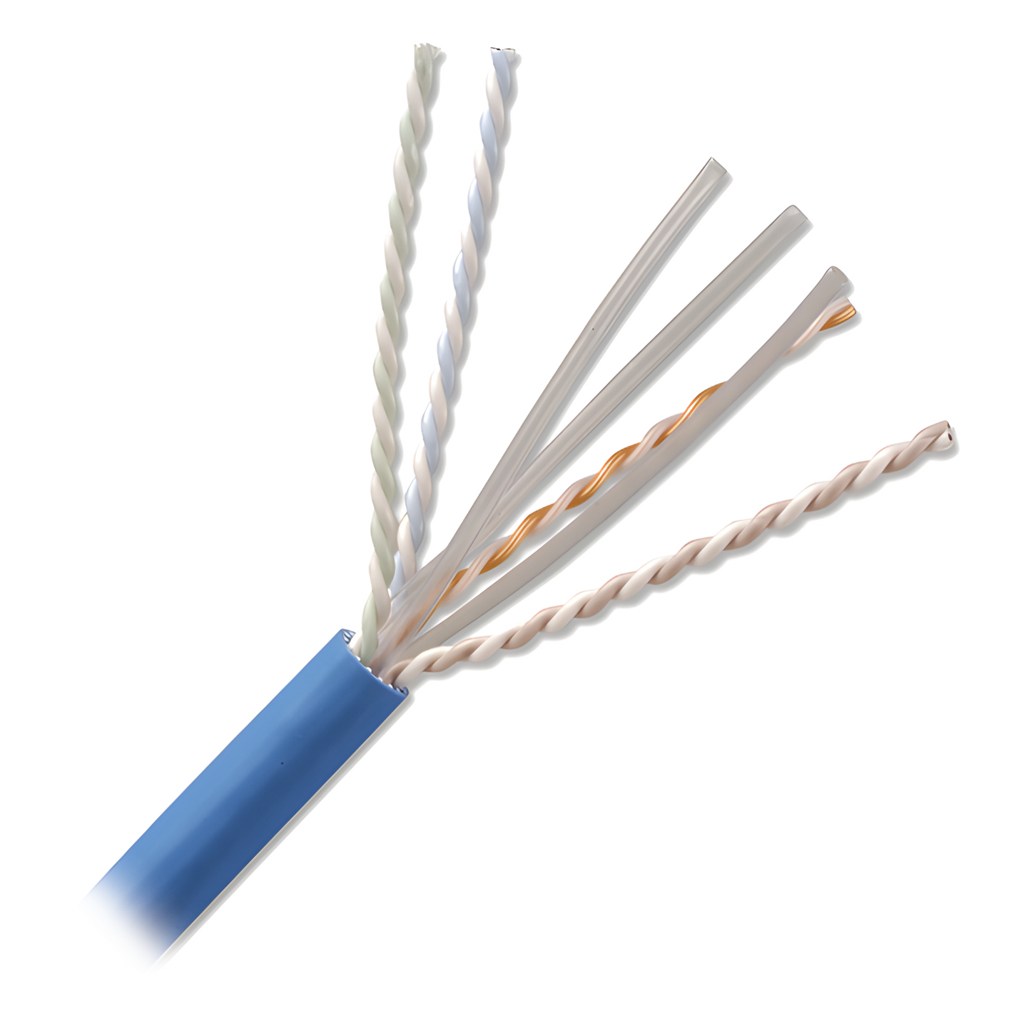 Bobina de Cable U/UTP de 4 Pares, Z-MAX, Cat6A, Soporte de Aplicaciones 10GBase-T, CMR (Riser), Color Azul, 305 Metros (1000 Pies)