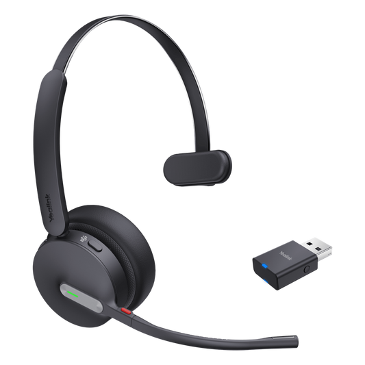 Diadema Inalámbrica WH64 Hybrid Mono de Yealink con Certificación Teams y Busylight Integrado