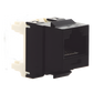 Conector Jack Estilo 110 (de Impacto), Tipo Keystone, Categoría 5e, de 8 Posiciones y 8 Cables, Color Negro