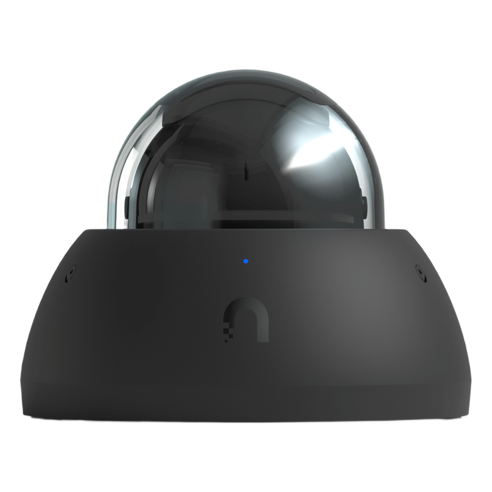 Cámara UniFi Protect G5 AI Dome Negro, Para Interior o Exterior, 4K (8MPX), Ángulo 109.9°. Visión Nocturna IR Hasta 40m, Detecciones Inteligentes de Rostros y Placas, Audio Bidireccional, Protección IP66, Anti-Vandalismo