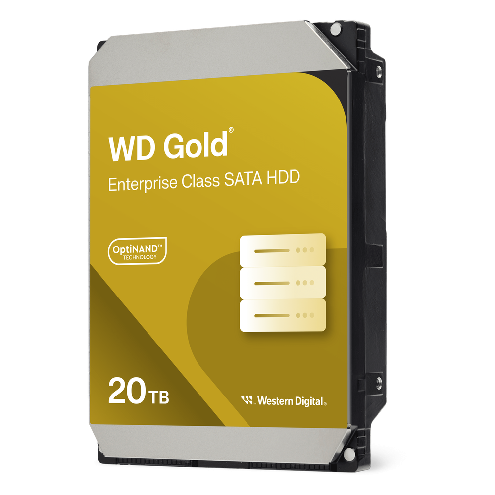 Disco Duro Empresarial WD Gold / SATA 6 Gb/s / 20 TB / 7200 RPM / Tecnología HelioSeal / ArmorCache / 5 Años Garantía / 2.5M Horas MTBF