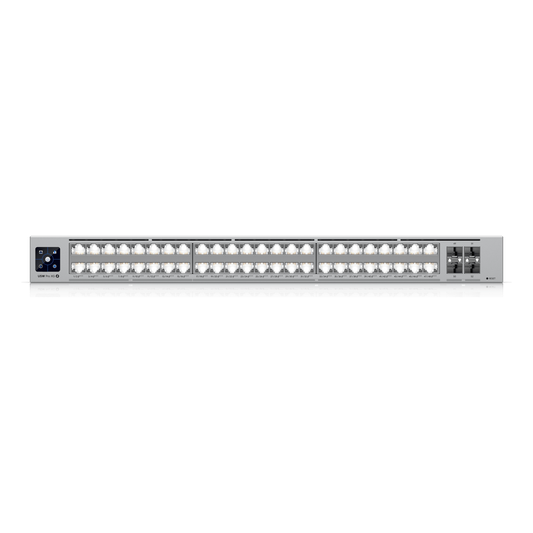 UniFi Switch USW-Pro-XG-48-PoE / Capa 3 / 48 puertos PoE+++ (32 × 10 GbE, 16 × 2,5 GbE) + 4 puertos SFP28 25 G / 1080 W PoE total