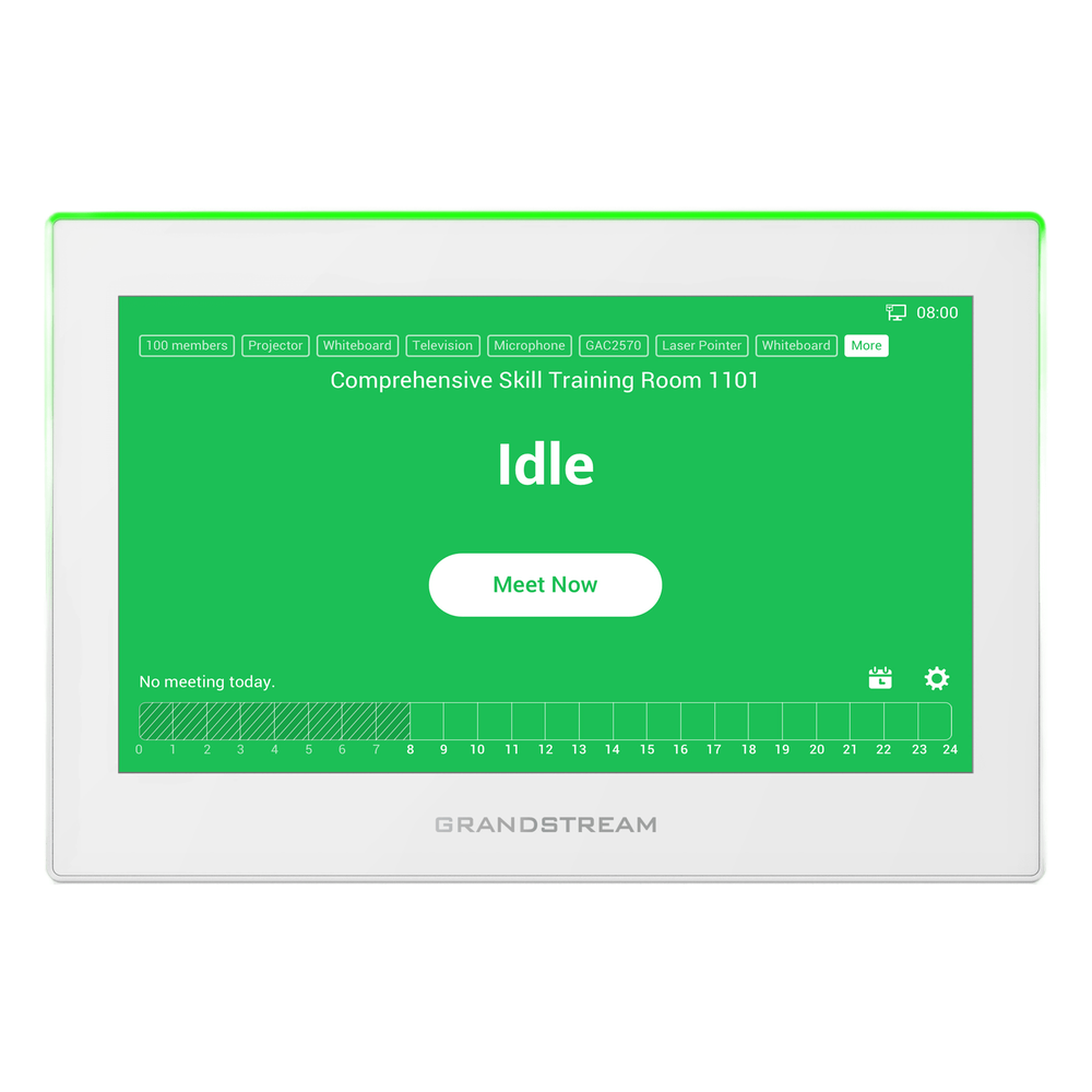 Estación de Intercomunicación SIP con Wi-Fi 6, Bluetooth y Control Total para Agendamiento de Salas y Edificios Inteligentes (Color Blanco)
