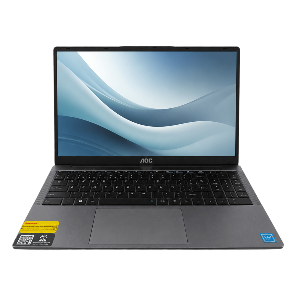 Laptop AOC AP15 / Intel Alder Lake N97 / 16 GB RAM DDR4 / 512 GB SSD / Wi-Fi 5 / Bluetooth 4.2 / Windows 11 / Puertos USB 3.0-3.2-USB-C-HDMI