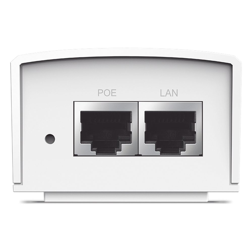 Inyector PoE Pasivo de 48V (24 Watts) / 2 puerto 10/100/1000 Mbps / Plug and Play / Montaje en Pared