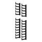 Kit de Dedos Para Administración de Cables en Gabinetes FlexFusion™ Light, de 48 UR, Dedos de 100 mm de Longitud, Color Negro