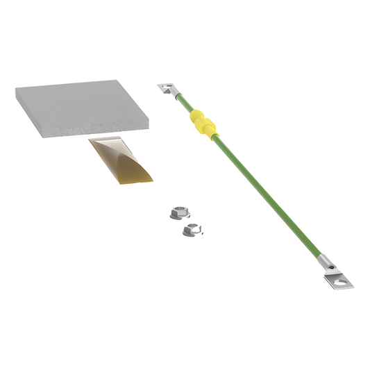 Kit de Conexión a Tierra, Para Uso con Gabinetes Multipropósito, Incluye Cable 14 AWG y Accesorios